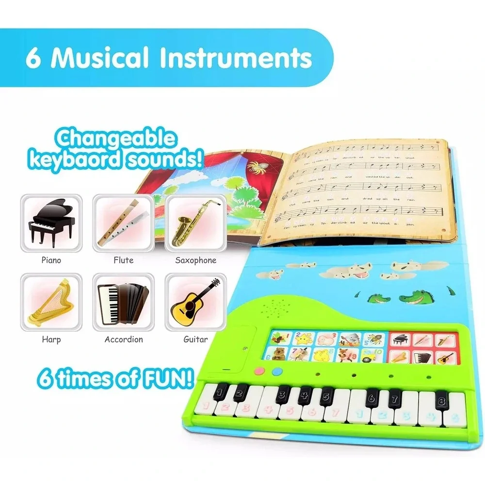 My First Piano Book For Kids With 20-Keys & 10 Songs‎